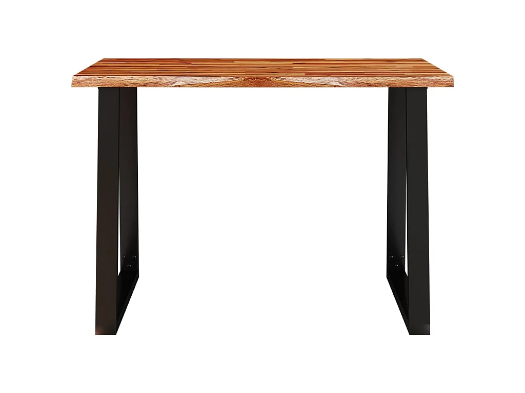 Tavolo da Pranzo Bordi Vivi 110x70x75 cm Legno Massello Acacia