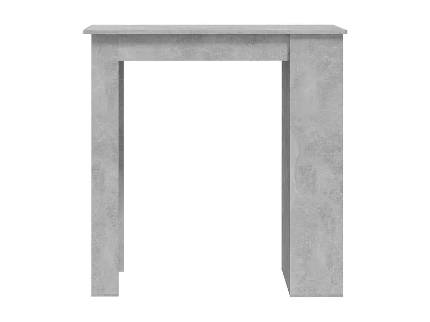 Bartafel met opbergrek 102x50x103,5 cm spaanplaat betongrijs