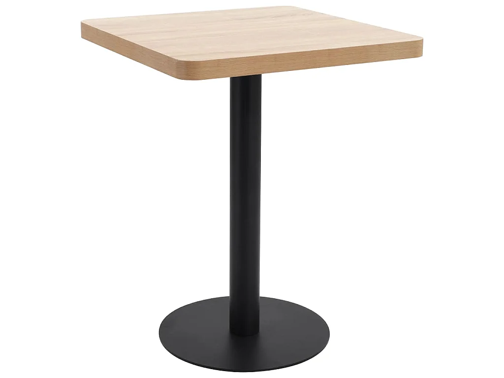 Stolik bistro Jasnobrązowy 60x60 cm MDF