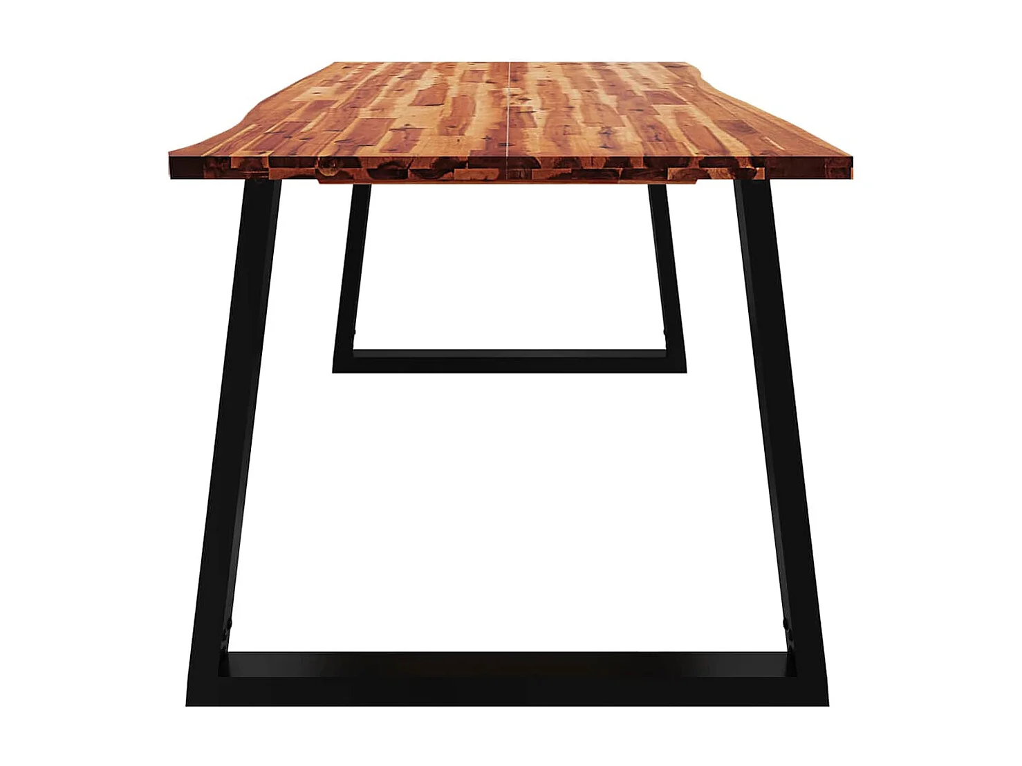 Tavolo da Pranzo Bordi Vivi 200x90x75 cm Legno Massello Acacia