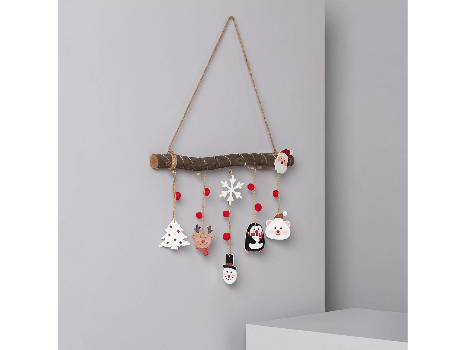 Guirnalda LED Colgante Tronco de Navidad Natural