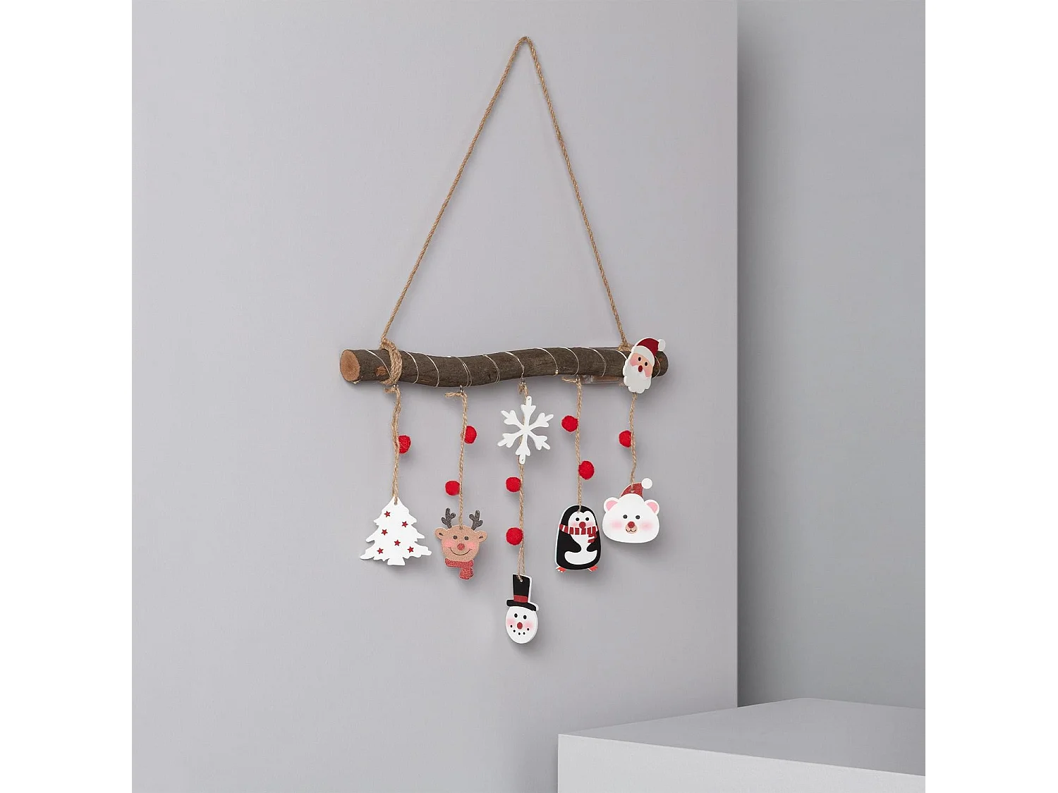 Guirnalda LED Colgante Tronco de Navidad Natural