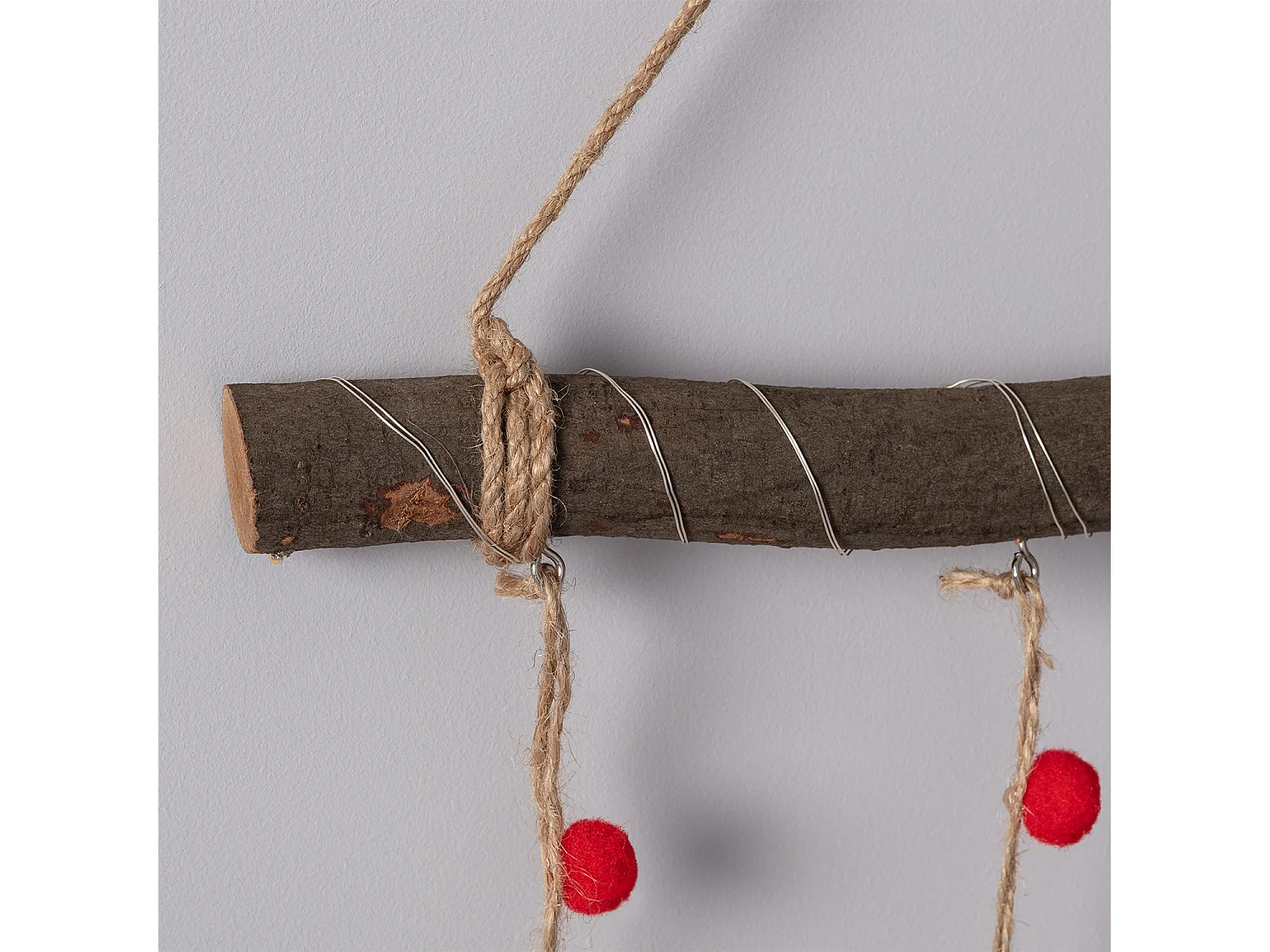 Guirnalda LED Colgante Tronco de Navidad Natural