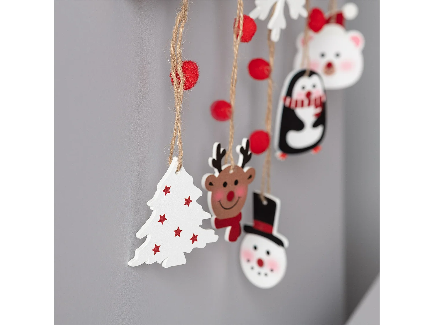 Guirnalda LED Colgante Tronco de Navidad Natural