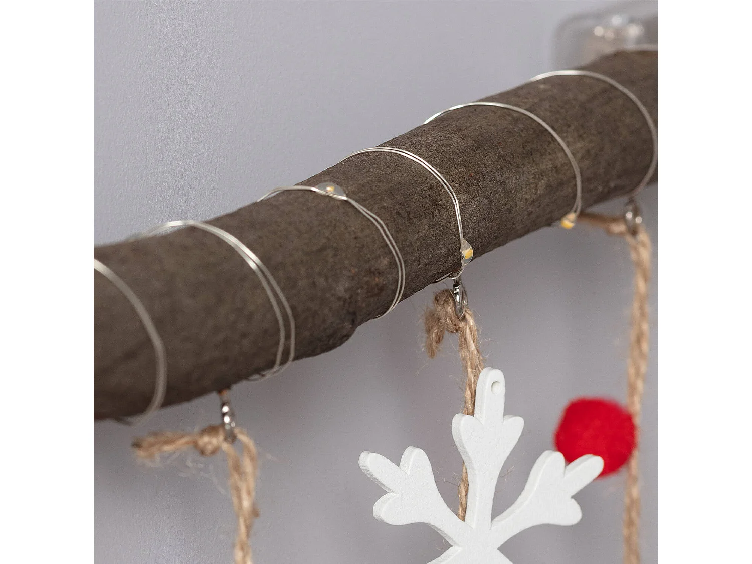 Guirnalda LED Colgante Tronco de Navidad Natural