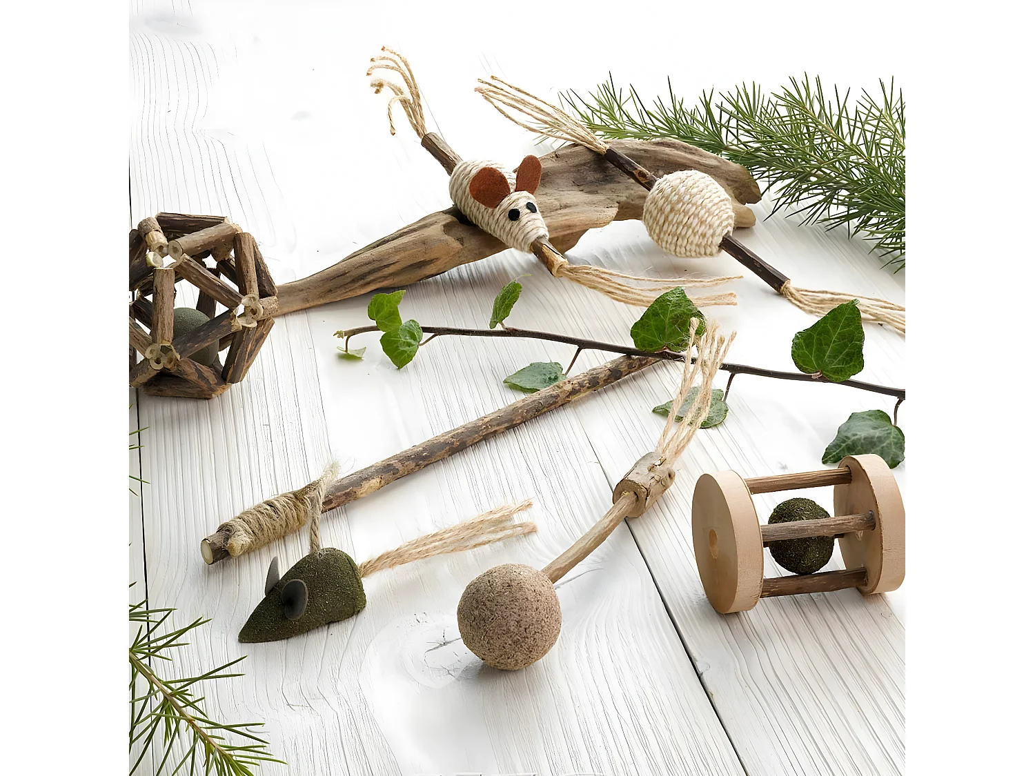 Jouet Souris pour Chat "Matatabi" 12cm Naturel