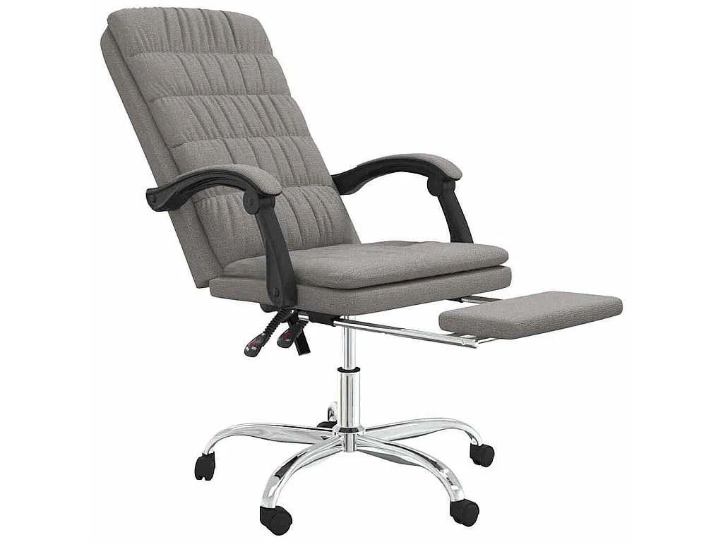 Fauteuil inclinable de bureau Taupe Tissu