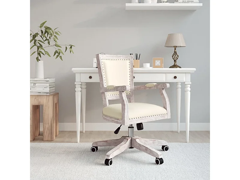 Chaise de bureau pivotante lin