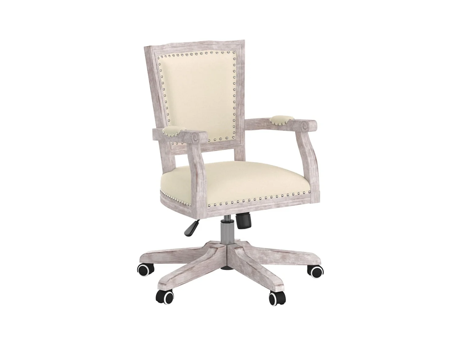 Silla de oficina giratoria de lino