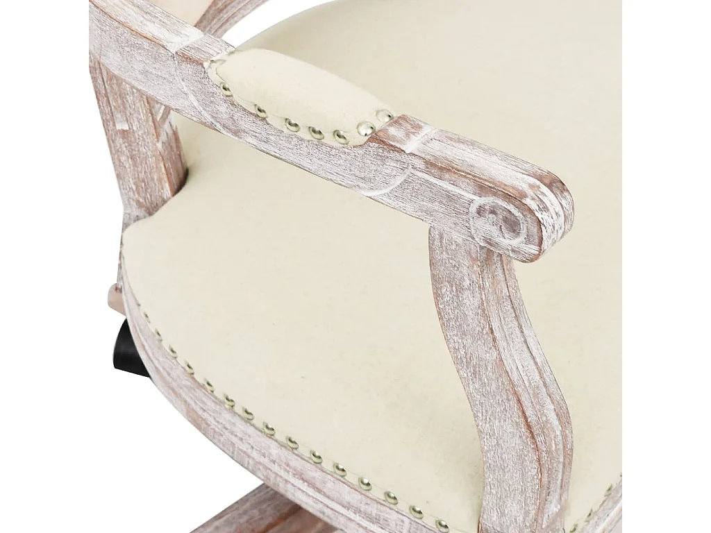 Chaise de bureau pivotante lin