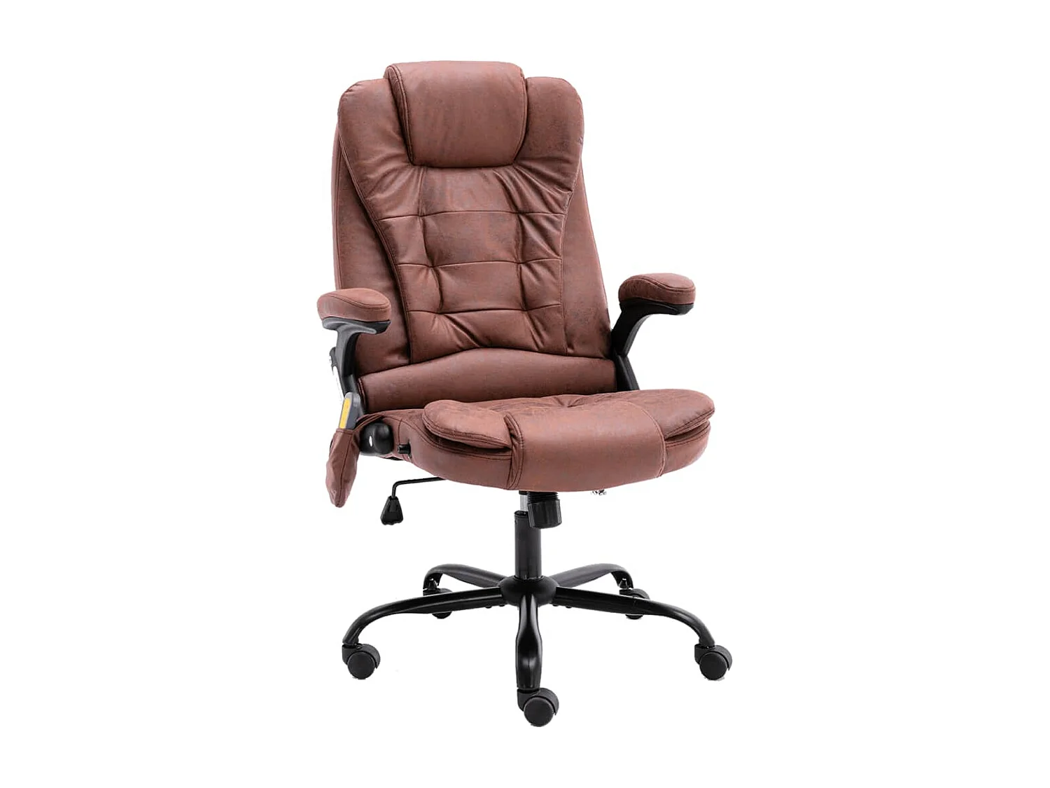 Chaise de bureau de massage marron clair similicuir daim