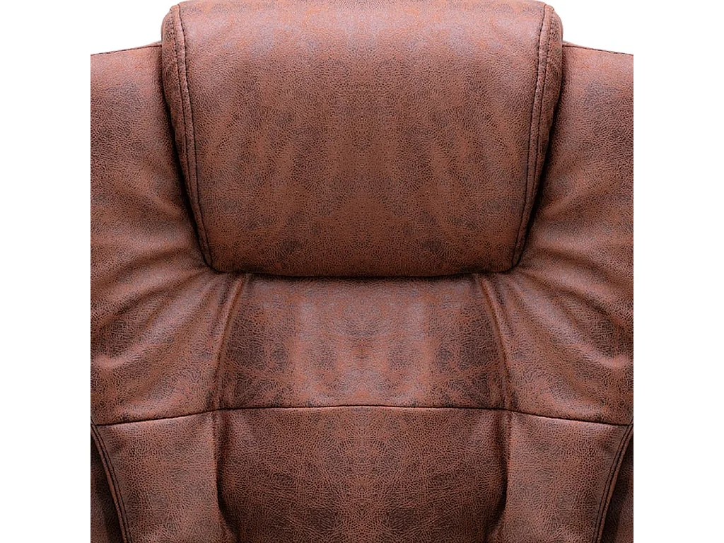 Chaise de bureau de massage marron clair similicuir daim