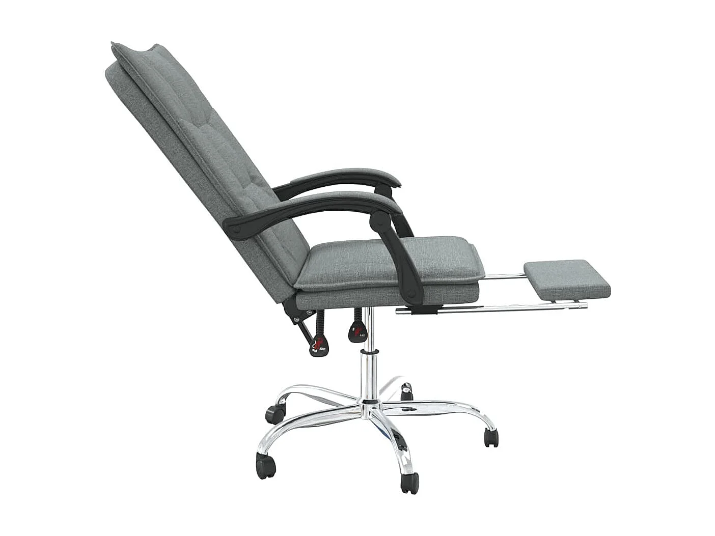 Fauteuil inclinable de bureau Gris foncé Tissu