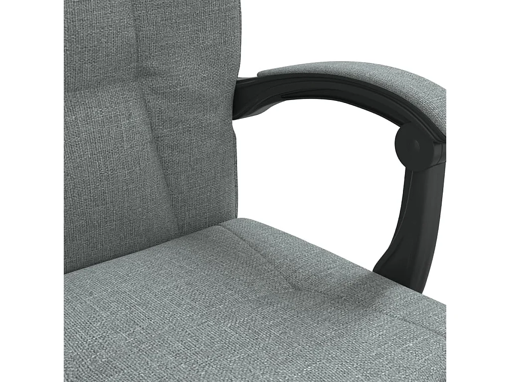 Fauteuil inclinable de bureau Gris foncé Tissu