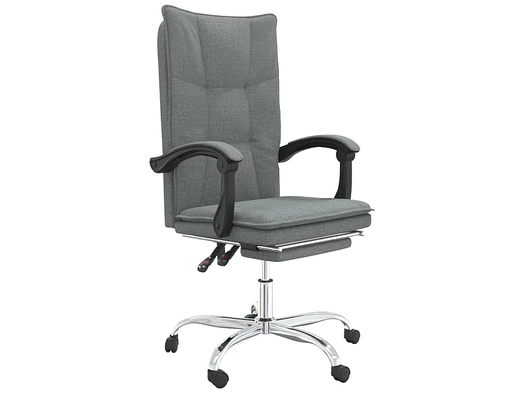 Fauteuil inclinable de bureau Gris foncé Tissu
