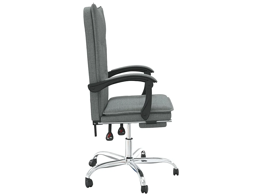 Fauteuil inclinable de bureau Gris foncé Tissu