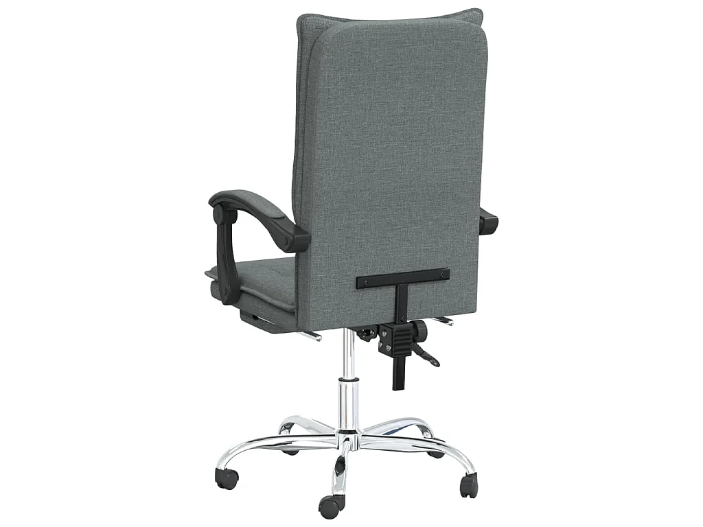 Fauteuil inclinable de bureau Gris foncé Tissu