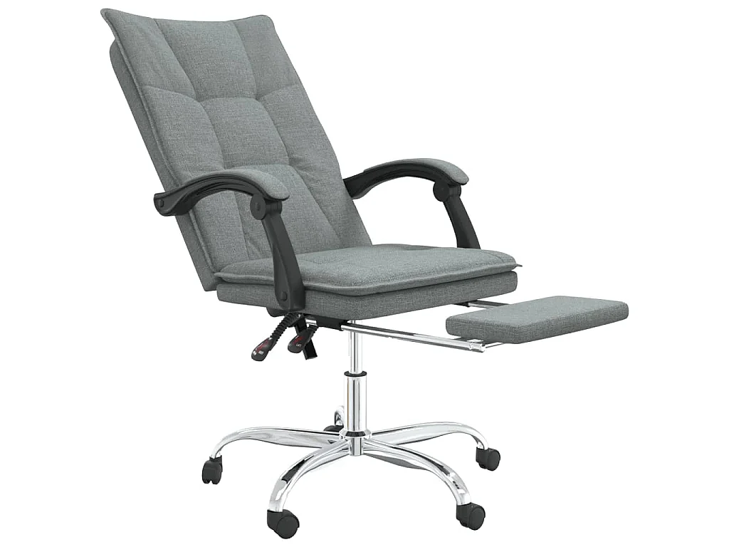 Fauteuil inclinable de bureau Gris foncé Tissu