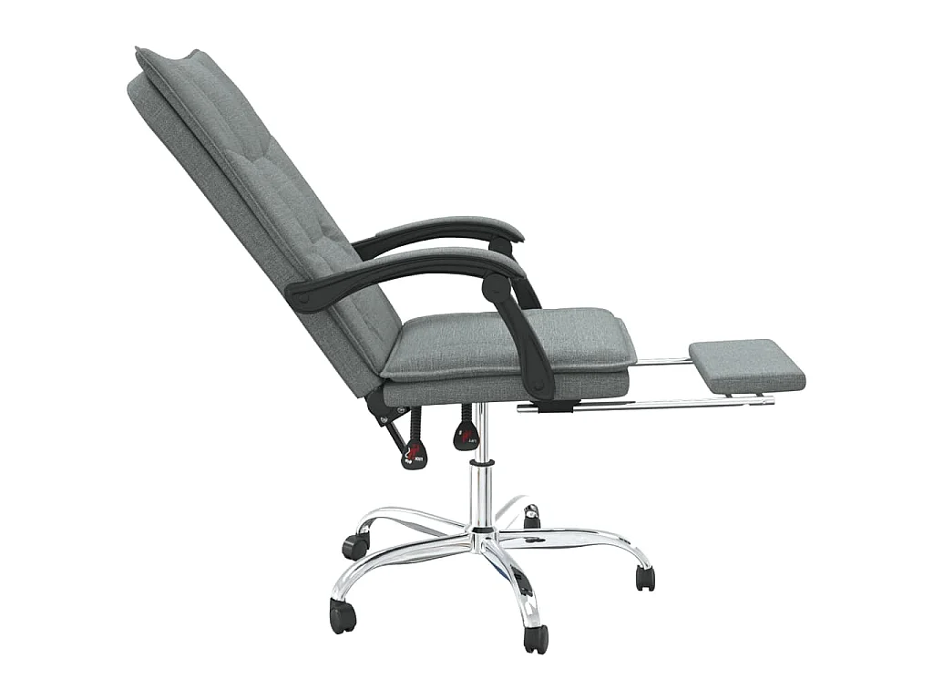 Fauteuil inclinable de bureau Gris foncé Tissu