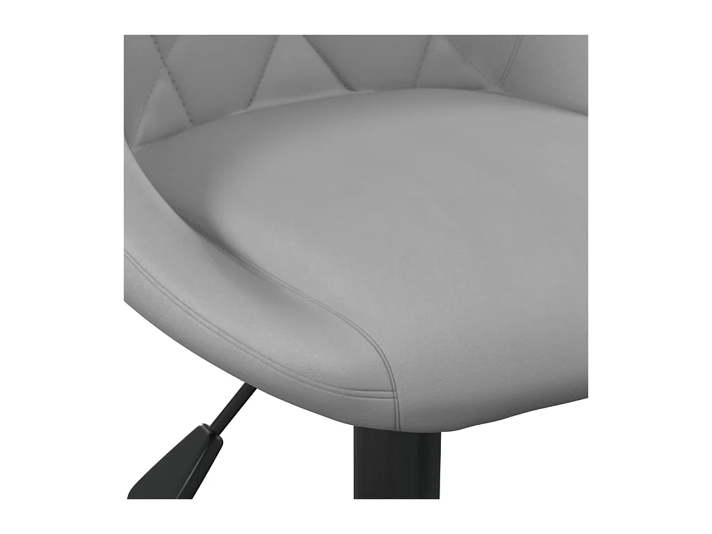 Chaise de bureau Gris clair Velours