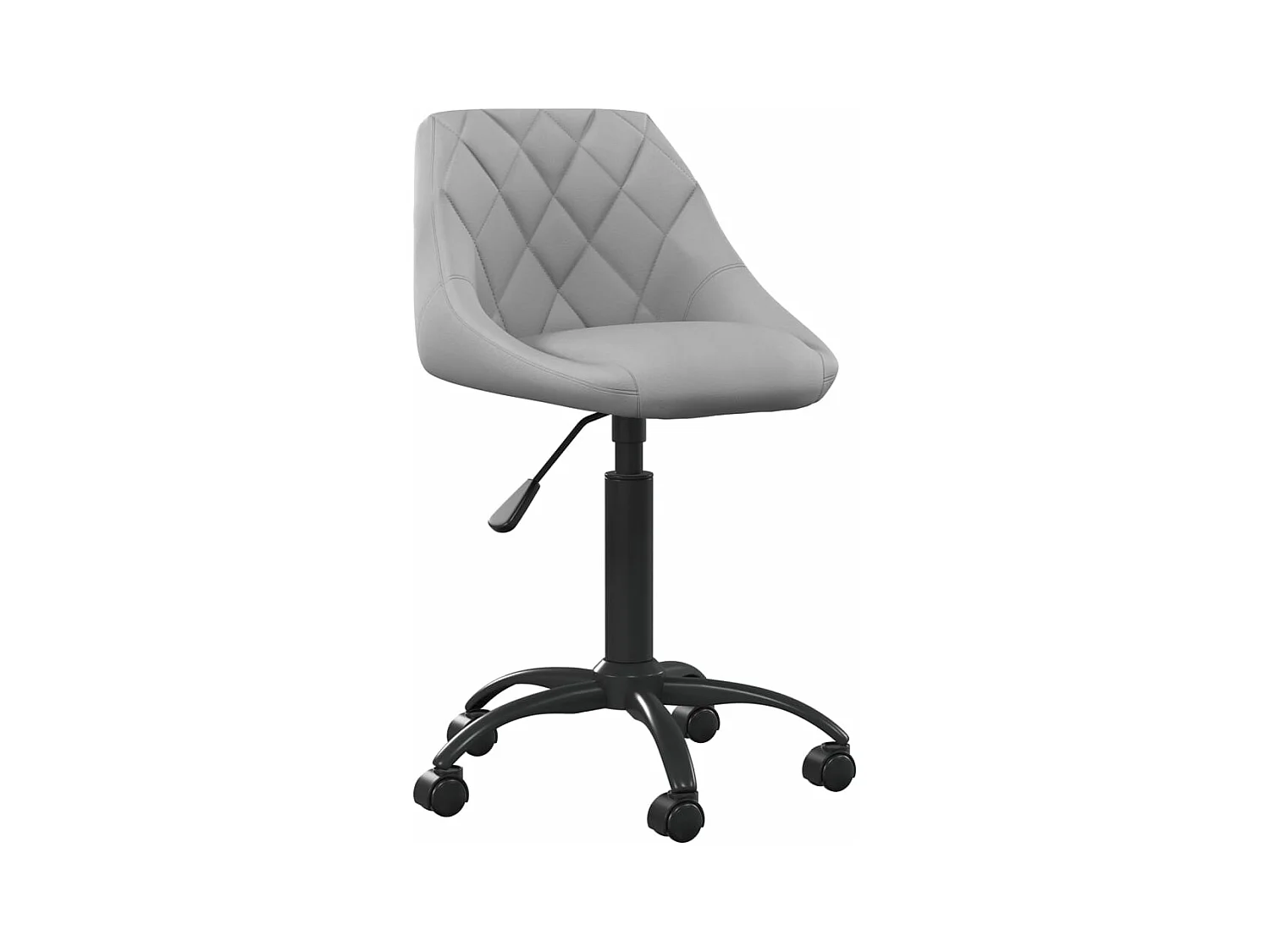 Chaise de bureau Gris clair Velours