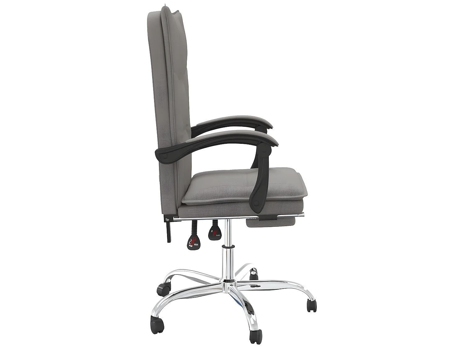 Fauteuil inclinable de bureau Taupe Tissu