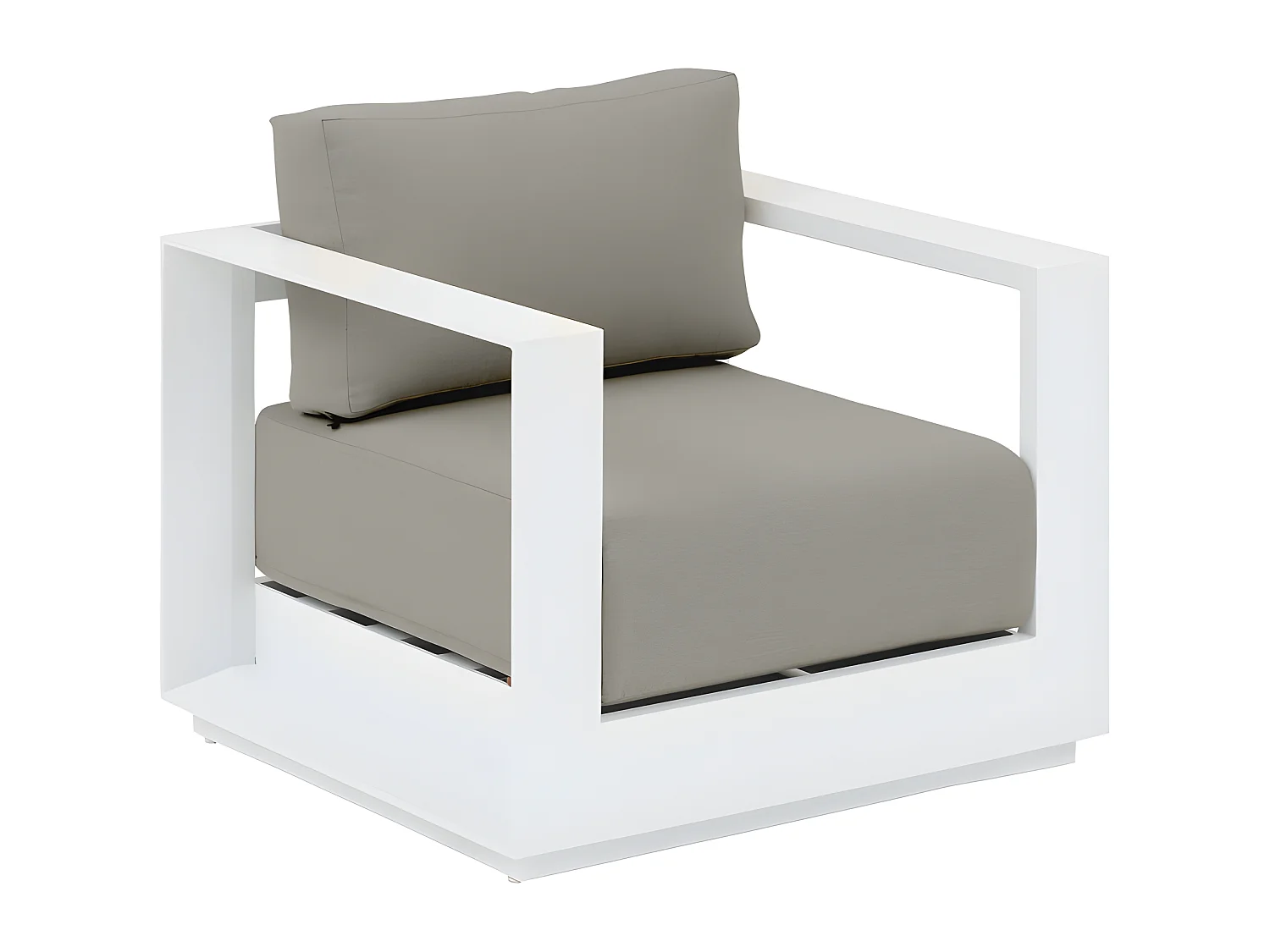 Fauteuil extérieur 1 place Allure blanc Hespéride