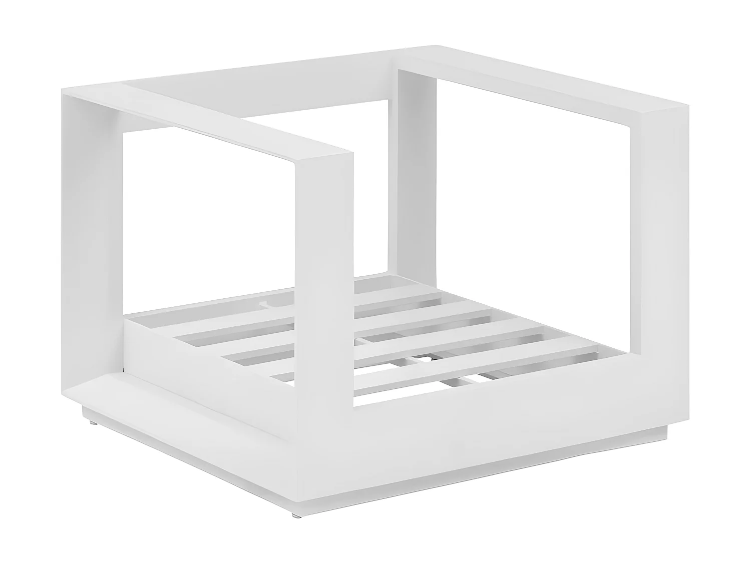 Fauteuil extérieur 1 place Allure blanc Hespéride