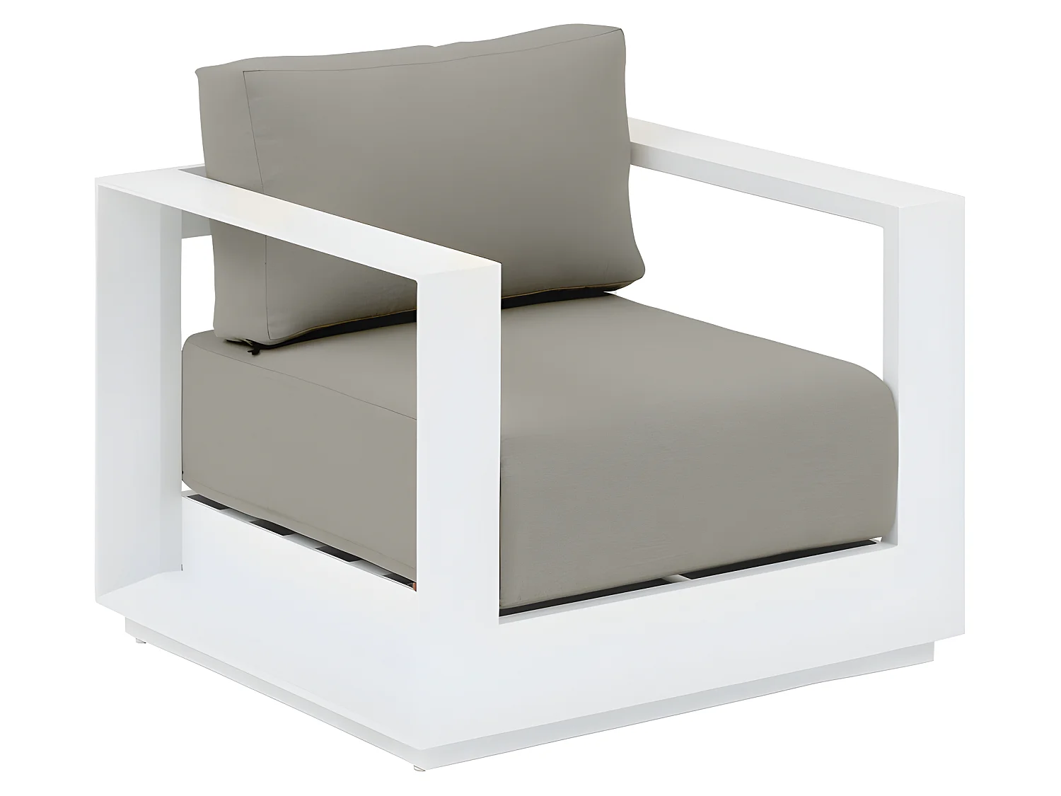 Fauteuil extérieur 1 place Allure blanc Hespéride