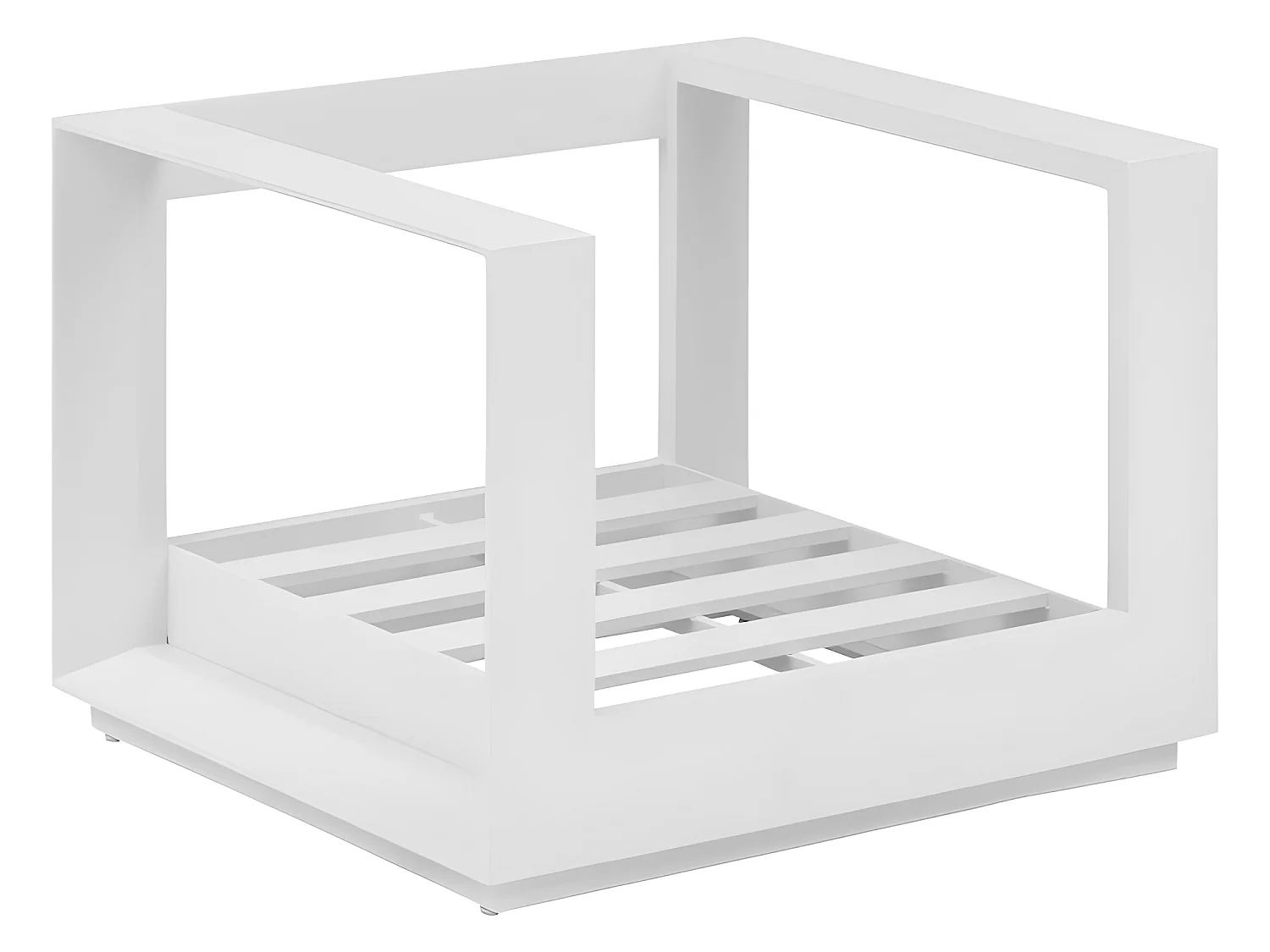 Fauteuil extérieur 1 place Allure blanc Hespéride