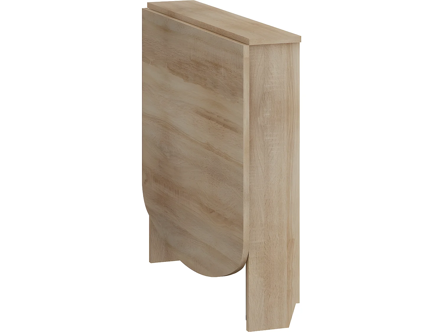 Table à manger semi-ovale pliante Chêne Sonoma 81x80cm modèle:HOMNI 6 Table pliable papillon