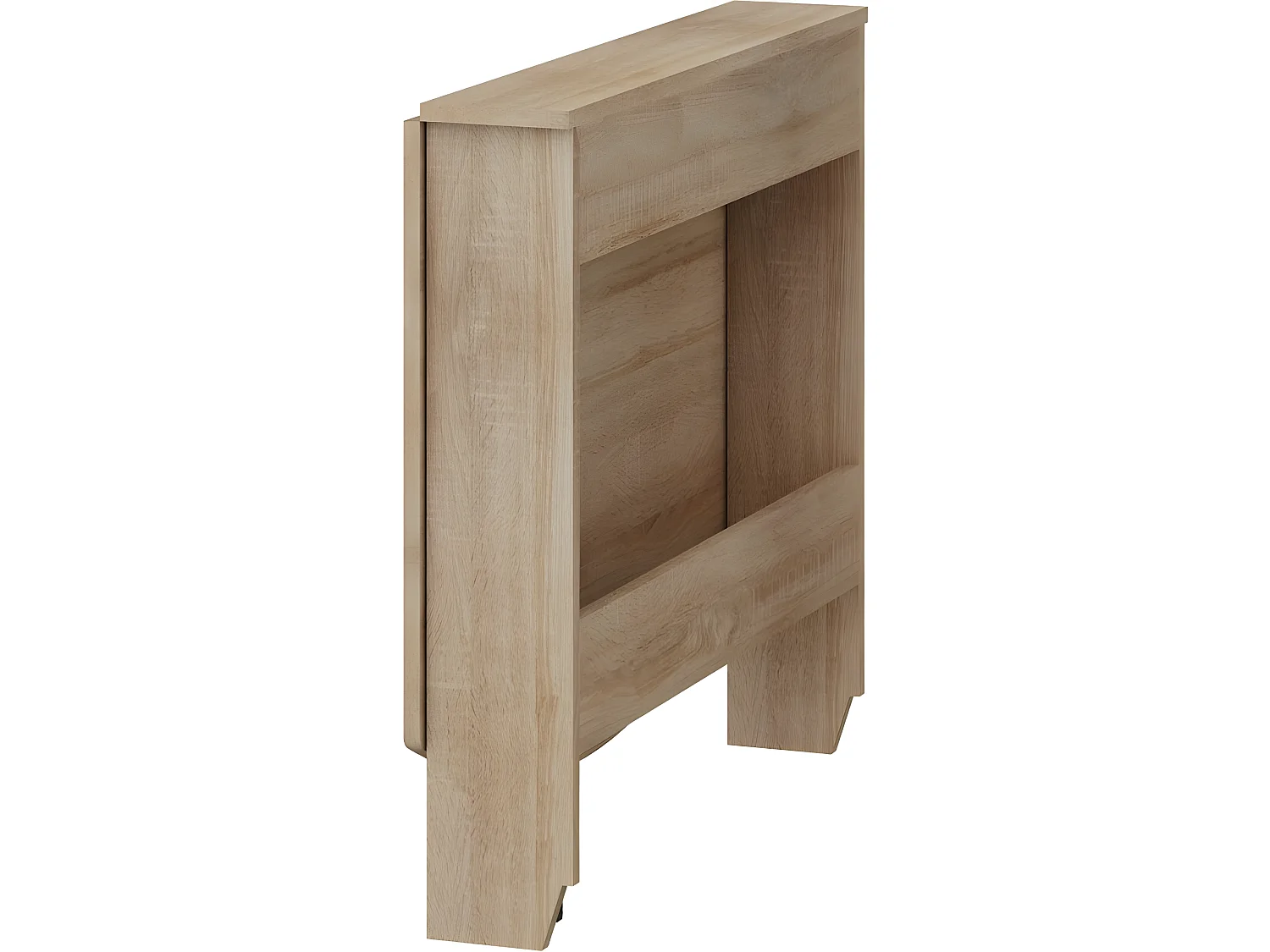 Table à manger semi-ovale pliante Chêne Sonoma 81x80cm modèle:HOMNI 6 Table pliable papillon