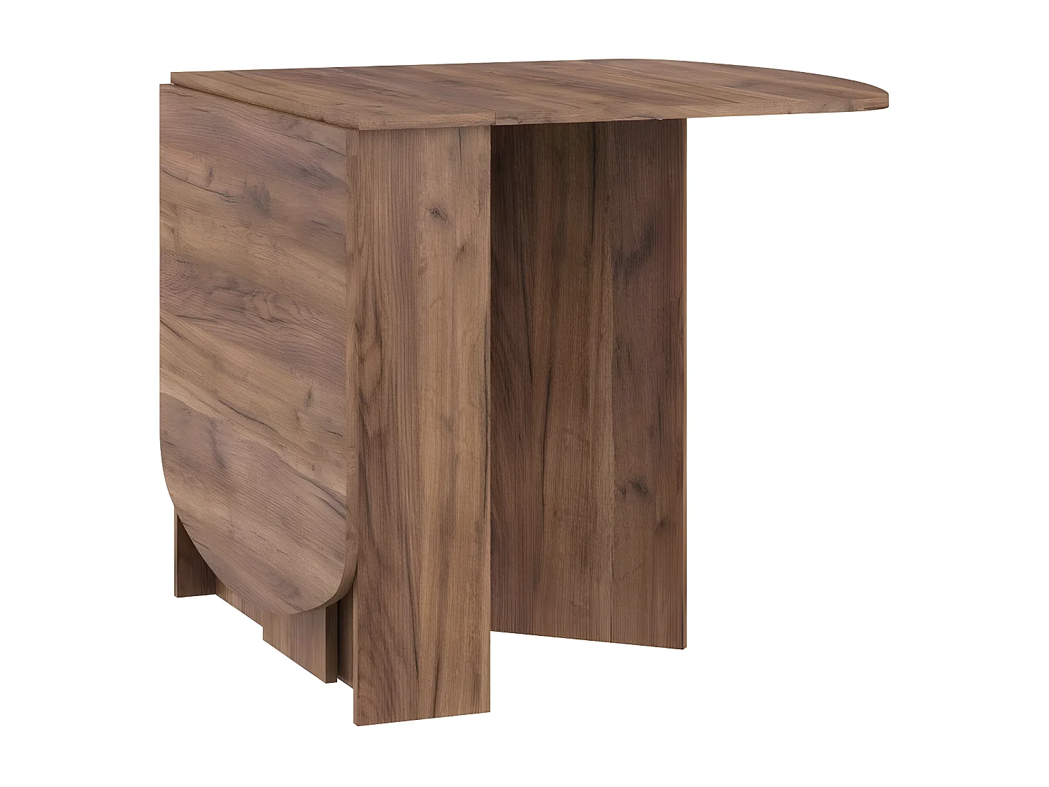 Table à manger ovale pliante couleur tabac foncé 150x80cm modèle:HOMNI 2 Table pliable papillon