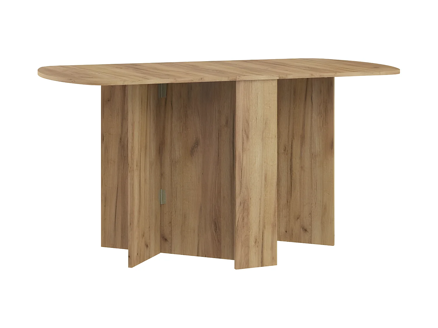 Table à manger ovale pliante couleur Or Artisan 150x80cm modèle:HOMNI 2 Table pliable papillon