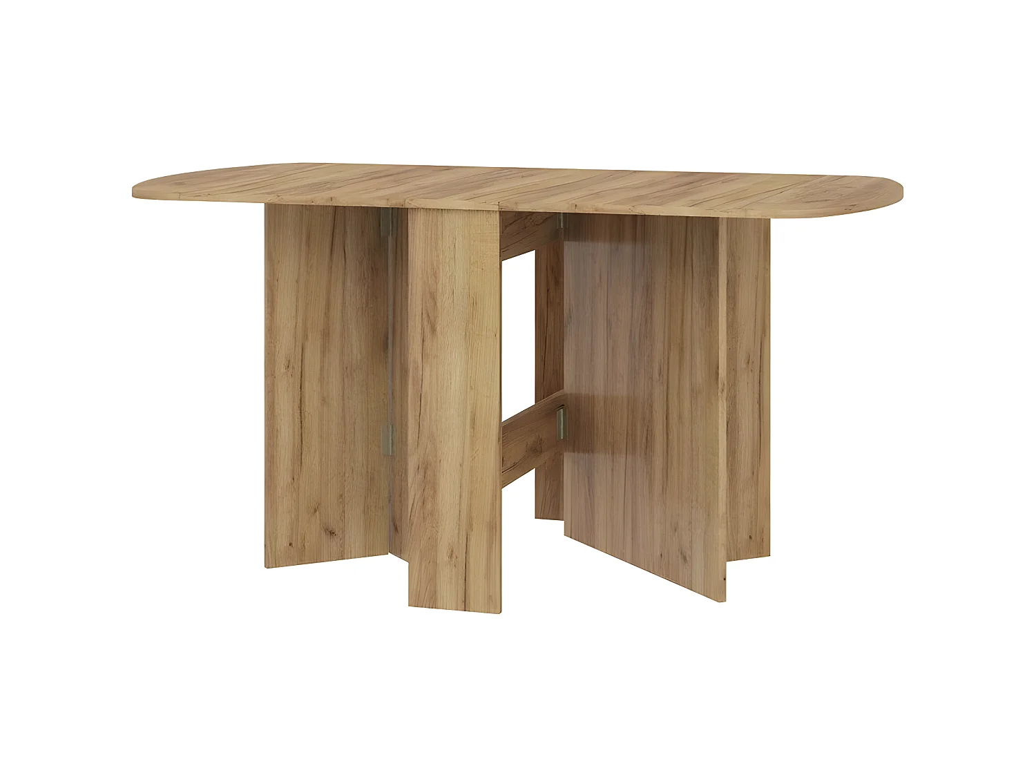 Table à manger ovale pliante couleur Or Artisan 150x80cm modèle:HOMNI 2 Table pliable papillon