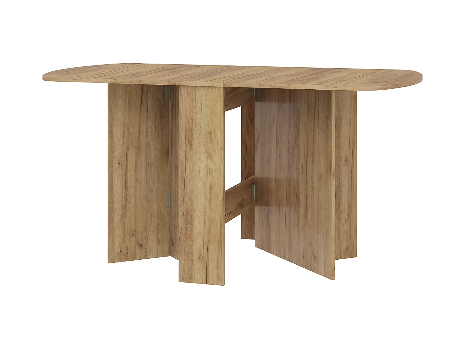 Table à manger ovale pliante couleur Or Artisan 150x80cm modèle:HOMNI 2 Table pliable papillon