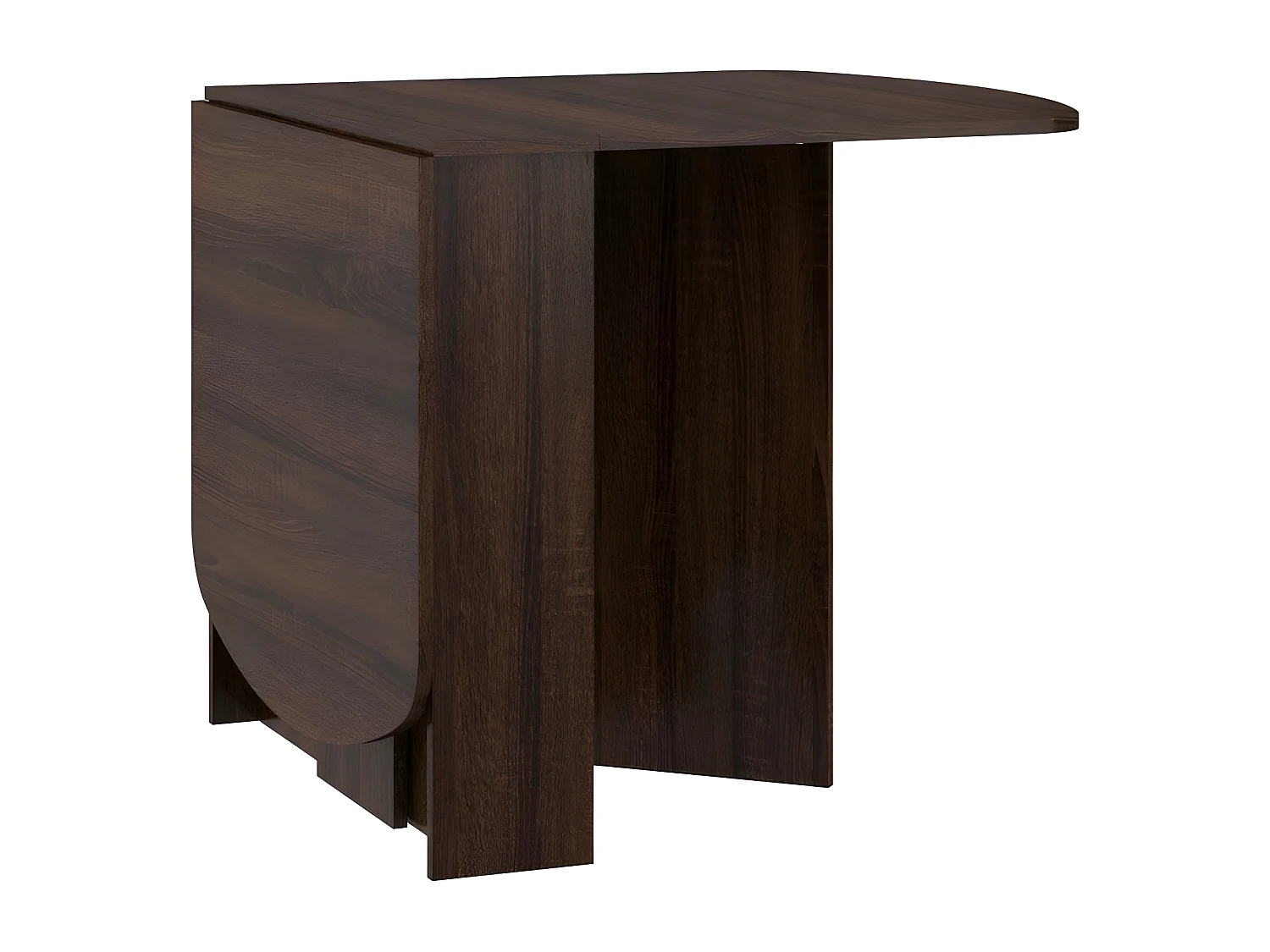 Table à manger ovale pliante Sonoma sombre 150x80cm modèle:HOMNI 2 Table pliable papillon
