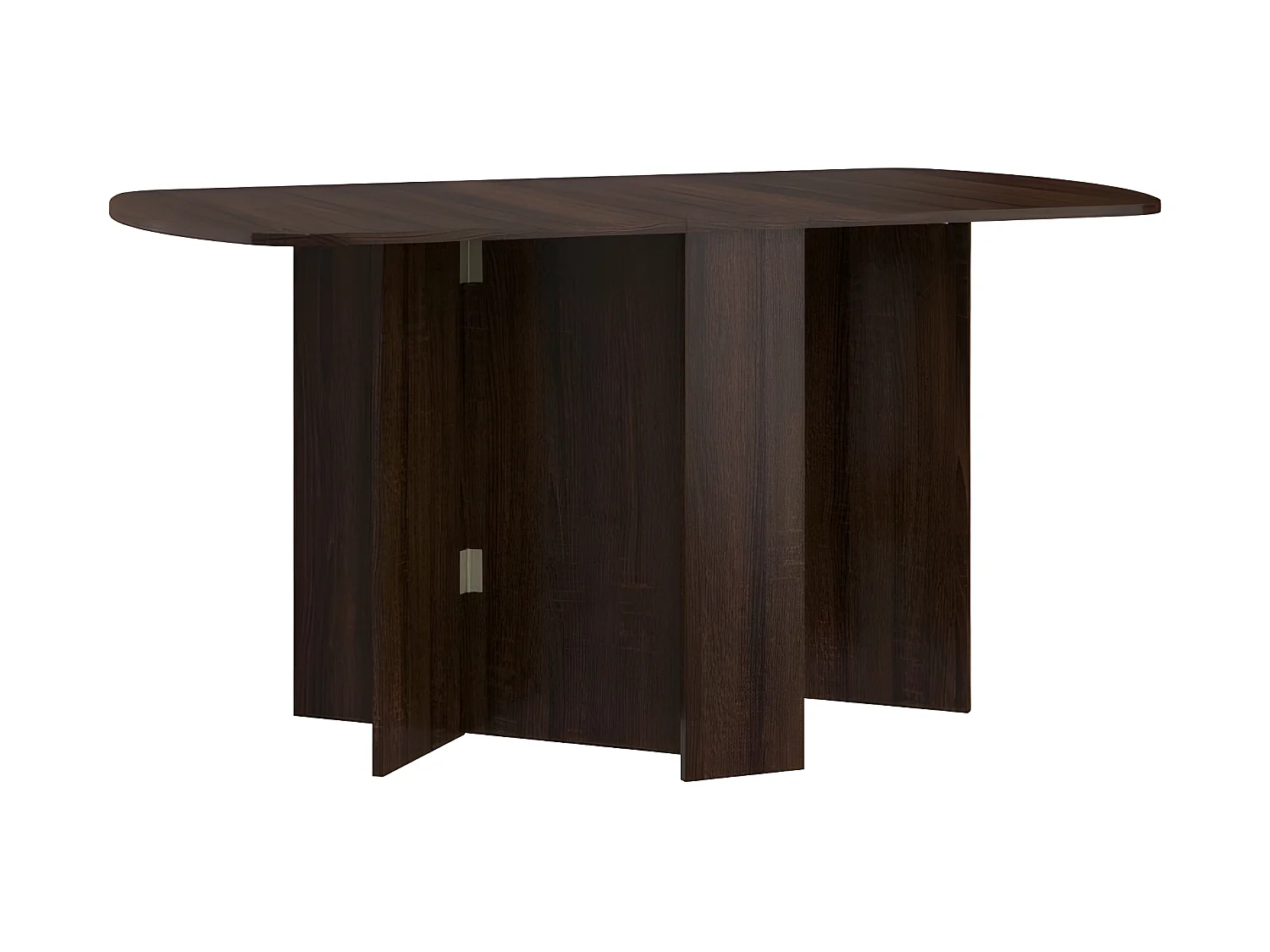 Table à manger ovale pliante Sonoma sombre 150x80cm modèle:HOMNI 2 Table pliable papillon