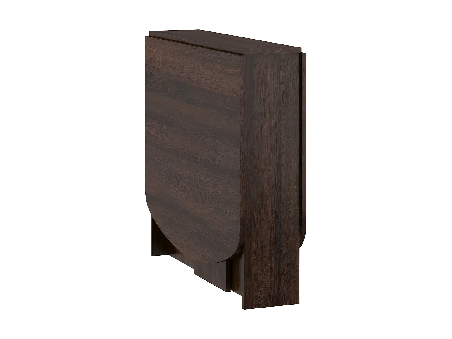 Table à manger ovale pliante Sonoma sombre 150x80cm modèle:HOMNI 2 Table pliable papillon