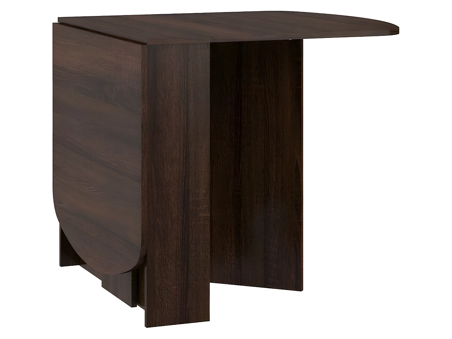 Table à manger ovale pliante Sonoma sombre 150x80cm modèle:HOMNI 2 Table pliable papillon