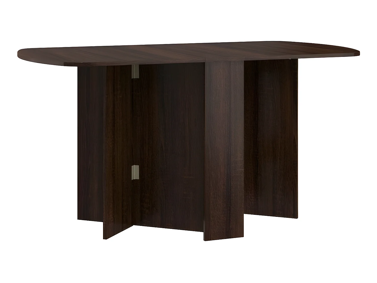 Table à manger ovale pliante Sonoma sombre 150x80cm modèle:HOMNI 2 Table pliable papillon