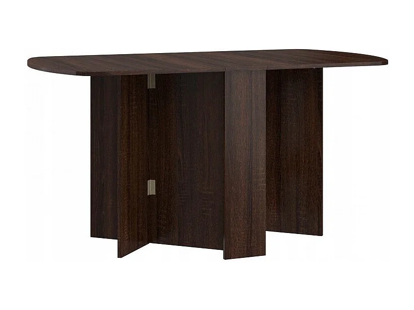 Table à manger ovale pliante Sonoma sombre 150x80cm modèle:HOMNI 2 Table pliable papillon