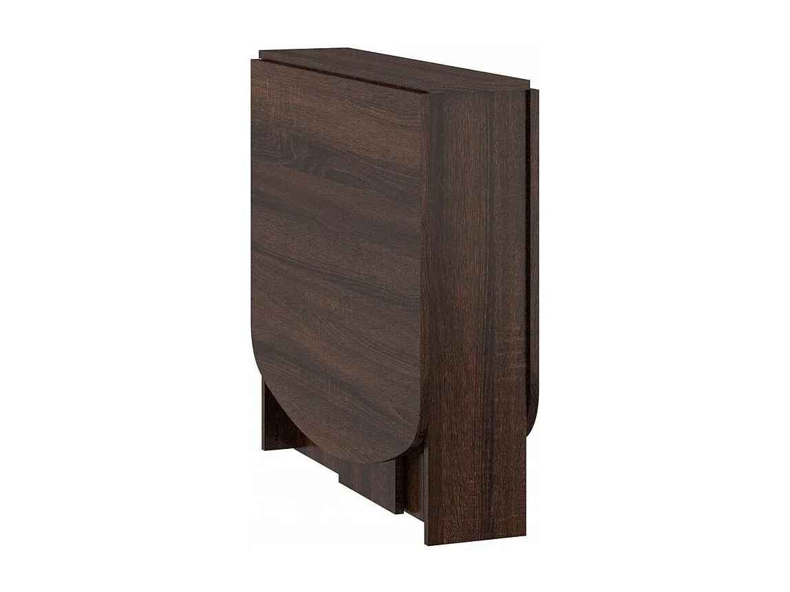 Table à manger ovale pliante Sonoma sombre 150x80cm modèle:HOMNI 2 Table pliable papillon