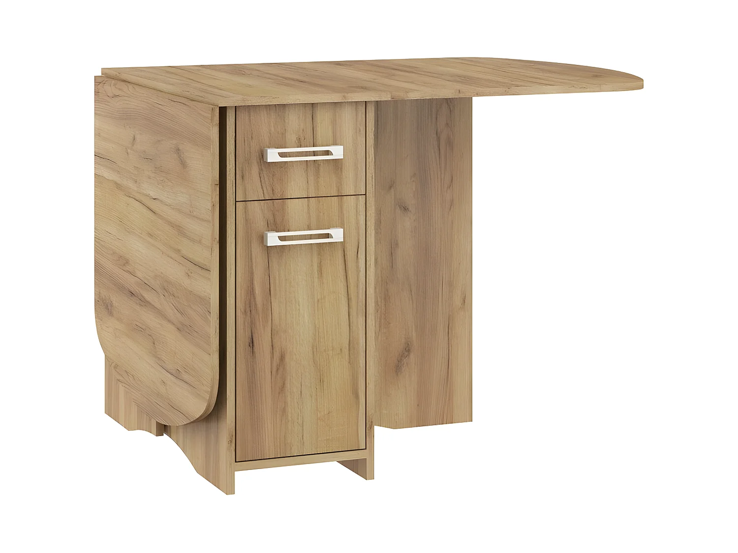 Table à manger ovale pliante avec 2 tiroirs couleur Or Artisan 160x80cm modèle:HOMNI 2 Table pliable