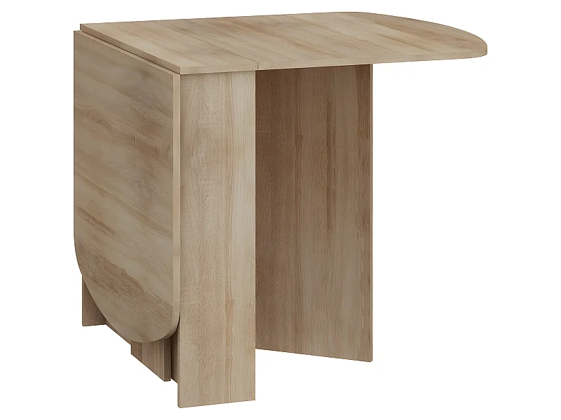 Table à manger ovale pliante Chêne Sonoma 150x80cm modèle:HOMNI 2 Table pliable papillon