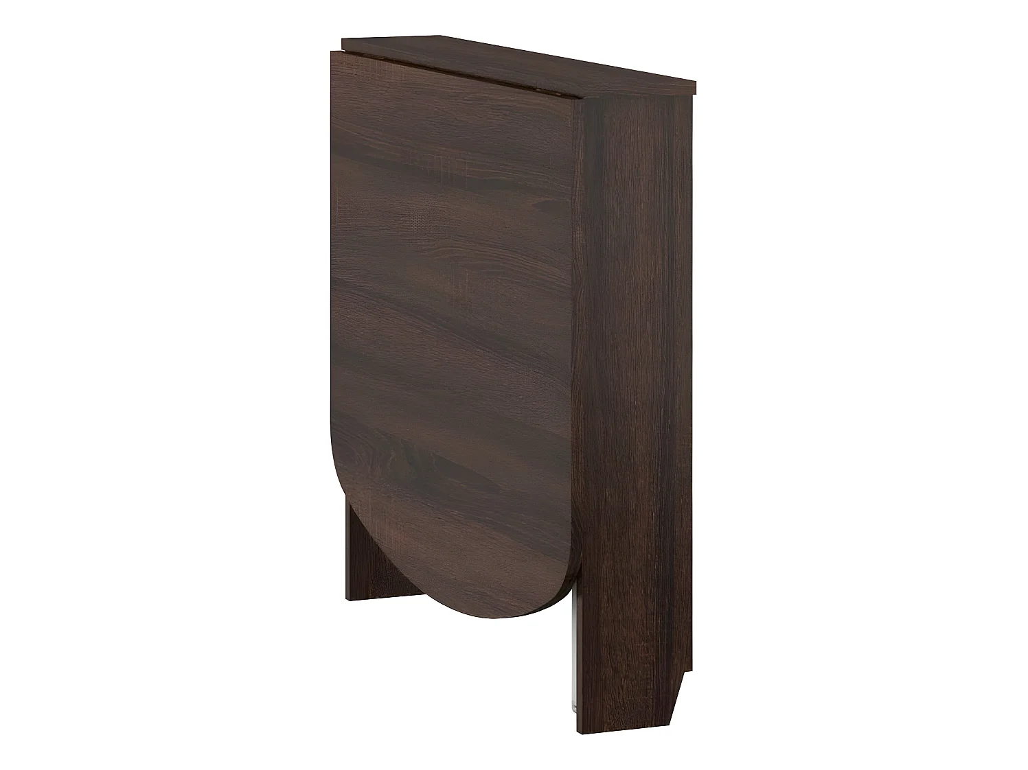 Table à manger semi-ovale pliante Sonoma sombre 81x80cm modèle:HOMNI 6 Table pliable papillon