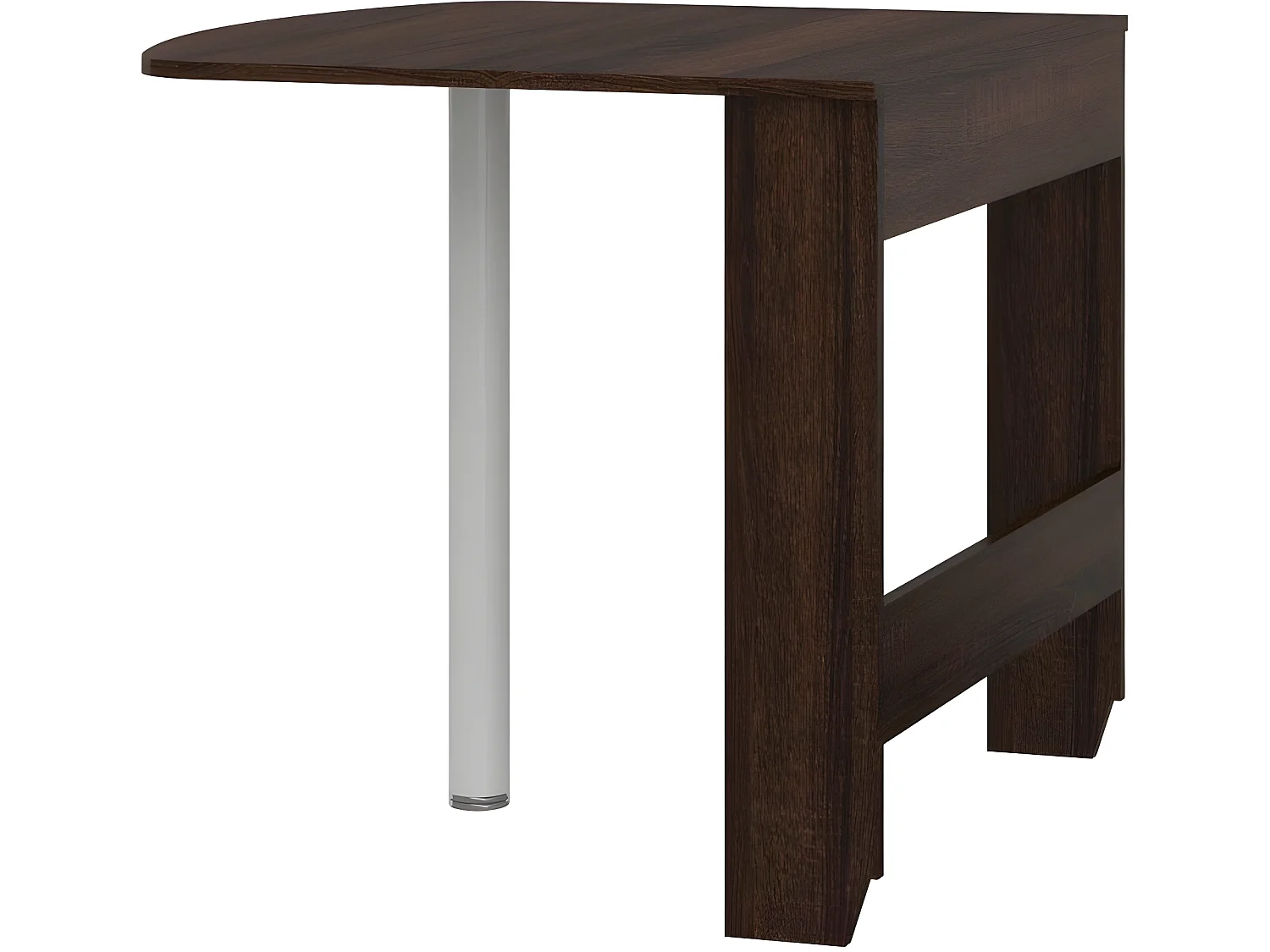 Table à manger semi-ovale pliante Sonoma sombre 81x80cm modèle:HOMNI 6 Table pliable papillon