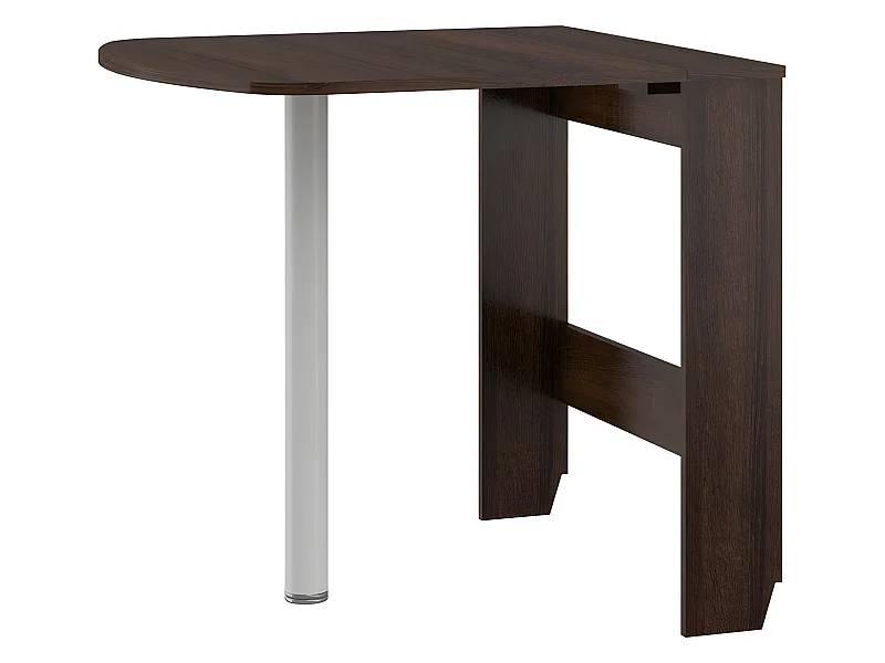 Table à manger semi-ovale pliante Sonoma sombre 81x80cm modèle:HOMNI 6 Table pliable papillon