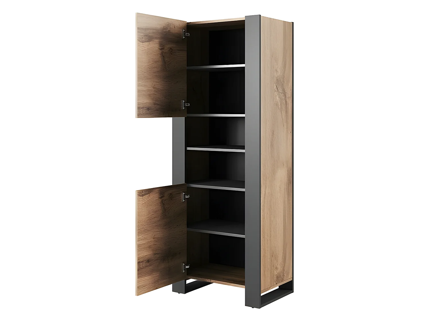 Vitrine WOODY cm avec étagère vitrine, bibliothèque Wotan de haute qualité