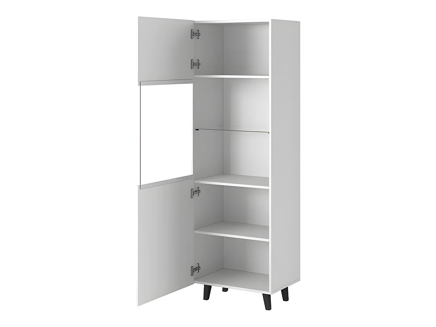 Vitrine PALACE cm avec étagères vitrine, bibliothèque Blanc 60x182x40 de haute qualité